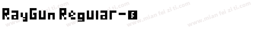 RayGun Regular字体转换